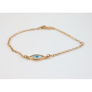 Gold 14k bracelet ΒΡ 000863Ρ  Weight:1.75gr