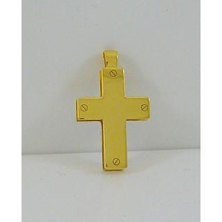 Gold 14k cross ΣΤ 000310 Weight:5.83gr