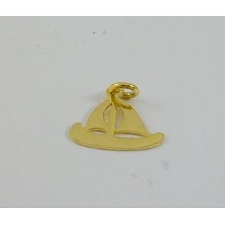 Gold 14k pendants ΜΕ 000798  Weight:0.45gr