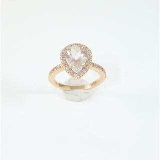 Gold 14k ring with semi precious stones and zircon ΔΑ 001972  Weight:3.2gr