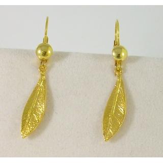 Gold 14k earrings ΣΚ 001163  Weight:3.25gr