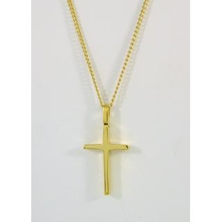 Gold 14k cross ΣΤ 000313 Weight:5.53gr