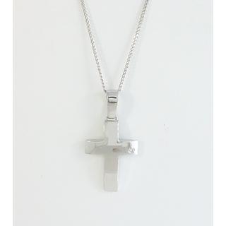 Gold 14k cross with gemstones  ΣΤ 000228Λ-BR Weight:3.85gr