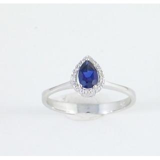 Gold 14k ring with Zircon ΔΑ 001975Λμ  Weight:2.12gr