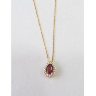 Gold 14k necklace with Zircon ΚΟ 000639Κκ  Weight:1.13gr