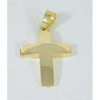 Gold 14k cross ΣΤ 000314Κ Weight:2.67gr