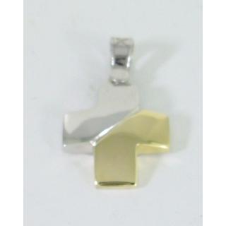 Gold 14k cross ΣΤ 000316Δ Weight:3.28gr