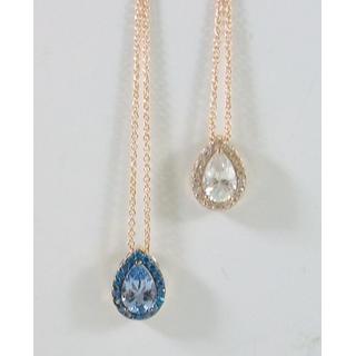 Gold 14k necklace with Zircon ΚΟ 000639Ρ  Weight:1.67gr