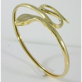 Gold 14k bracelet Dolphin ΒΡ 001107  Weight:9.29gr