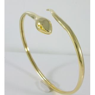 Gold 14k bracelet Dolphin ΒΡ 001109  Weight:6.6gr