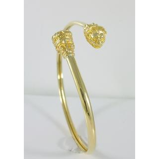 Gold 14k bracelet Dolphin ΒΡ 001111  Weight:8.72gr