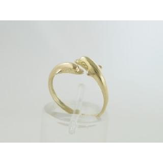Gold 14k ring Dolphin ΔΑ 000560Δ  Weight:1.72gr