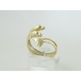 Gold 14k ring Dolphin ΔΑ 000572Δ  Weight:2.42gr