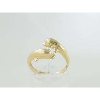 Gold 14k ring Dolphin ΔΑ 000325Δ  Weight:3.78gr