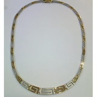 Gold 14k necklace Greek key ΚΟ 000074Δ  Weight:18.25gr