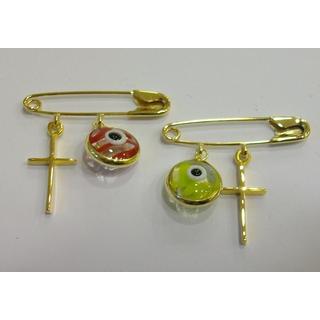 Gold 14k baby pin for newborns  ΠΑ 000112