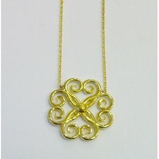 Gold 14k necklace ΚΟ 000678  Weight:2.33gr