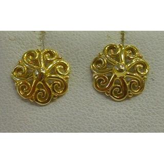 Gold 14k earrings ΣΚ 001211  Weight:1.95gr