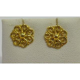 Gold 14k earrings ΣΚ 001213  Weight:1.66gr