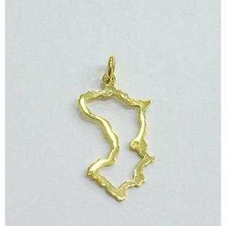 Gold 14k pendants ΜΕ CHIOS Weight:0.55gr