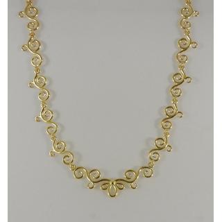 Gold 14k necklace  ΚΟ 000686  Weight:13gr