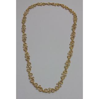 Gold 14k necklace ΚΟ 000687  Weight:12.5gr