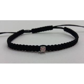 Gold 14k bracelet with Zircon  ΒΡ 001158  Weight:0.25gr