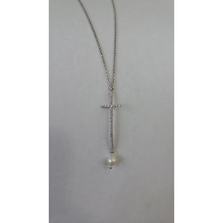 Χρυσά Κολιέ Κ14 με ζιργκόν  ΚΟ 000691  Βάρος:4.14gr