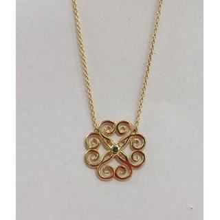 Gold 14k necklace ΚΟ 000671Ts  Weight:1.15gr