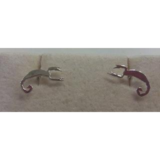 Gold 14k earrings ΣΚ 001218  Weight:0.6gr