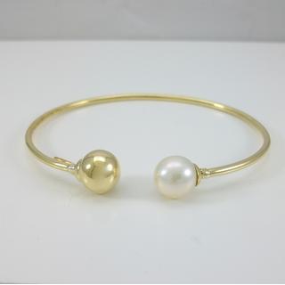Bracelet K14 Pearls Modern ΒΡ 001170  Weight:4.24gr